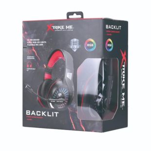 Гарнитура XTRIKE ME GH-890 (микрофон, мониторы,LED) Black/red