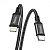 Cable Type-C/iPhone 5 HOCO X14 PD20W 2m (круглий,тканевий,метал.коннект) Black