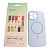 Чохол iPhone 16ProMax Silicon BEATS with MagSafe №1 light blue