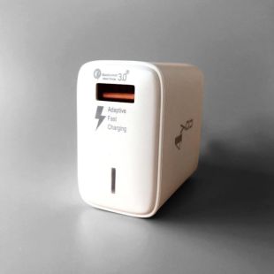 CЗУ 4you A43 (18W, Fast Charger QC 3.0, 5V/3A, 9V/12V-1.5A, 1USB) white - Новинка!