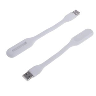 LED USB лампочка 3W гибкая, холодный свет белая (М)