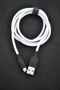 Usb-cable Micro USB 4you Dnister white ( 2.4A, Silicon Perfect )
