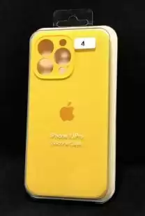 Чохол iPhone 13Pro Silicon Case original FULL Camera № 4 yellow ( 4you )