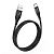 Usb-cable Type-C HOCO U93 Shadow 3A 1.2m (круглий, тканевий, метал.коннект) Black