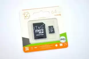Micro SD 64Gb T & G Class 10 з ад. (UHS-3)
