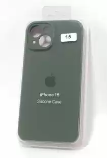 Чохол iPhone 15 Silicon Case original FULL Camera №15 marengo (4you)