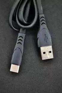 Usb-cable Type-C 4you Sula black ( 2.4A, Silicon )