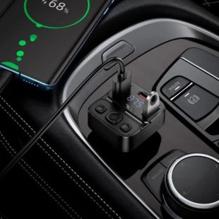 FM модулятор HOCO E87 Black