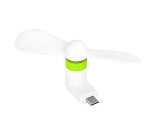 Вентилятор мобільний Type-C White/green (М)