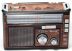 Радіоприймач Golon RX-382BT (USB+SD) Brown
