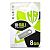 Usb 8Gb Hi-Rali Shuttle series Silver
