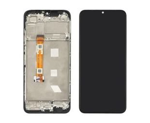 LCD Oppo A17 з чорним тачскріном + корпусна рамка ( М )