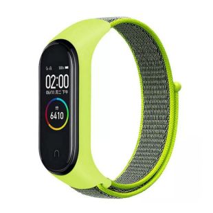 Ремешок на браслет фитнес Xiaomi mi band 3/4 Velcro Light green