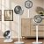 Вентилятор VERTICAL FAN S34 4в1 Grey (настільний/підлоговий, АКБ, 5 швидкостей, Type-C)