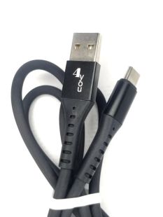 Usb-cable Type-C 4you Telon black (2.1A)  (от10шт - 10%)