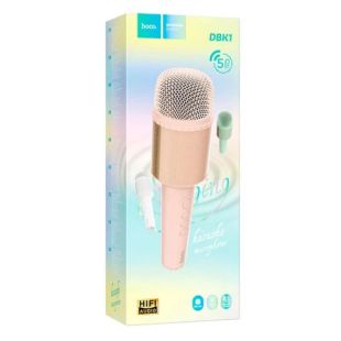 Микрофон-караоке беспроводной HOCO DBK1 Pink