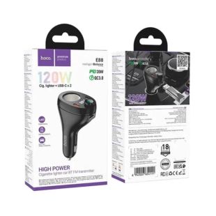 FM модулятор HOCO E88 Black