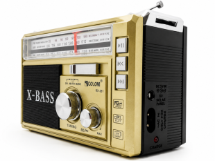 Радіоприймач Golon RX-381BT (USB+SD) Gold