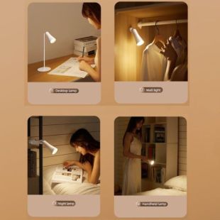 LED настольная USB лампа Remax RT-E710 с аккумулятором та прищепкой белой (М) - Цена Недели!