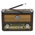 Радіоприймач Golon RX-BT087 (Bluetooth, USB+SD, ліхтарик) Brown
