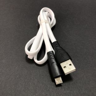 Usb-cable Micro USB 4you Sula white ( 2.4A, Silicon ) 