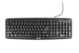 Клавіатура провідна Frime FKBS-002 USB RUS/UKR Black