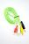 Кабель 3.5mm тато / 3RCA тато 1.5m ( силіконова обплетка ) Green 