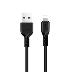Usb-cable iPhone 5 HOCO X20 Flash 3m (круглий) Black