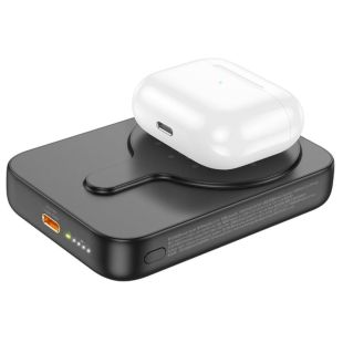 Power Bank 10000mAh HOCO J117A Esteem PD20W Magnetic с беспроводной зарядкой 15W Black