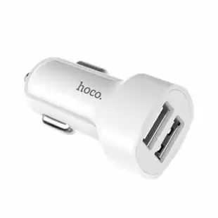 АЗП-USB HOCO Z2A 2.4A 2 Usb + кабель Micro USB White