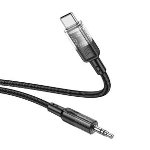 Перехідник HOCO UPA27 Type-C тато/3.5 тато 1,2m (круглий) Black