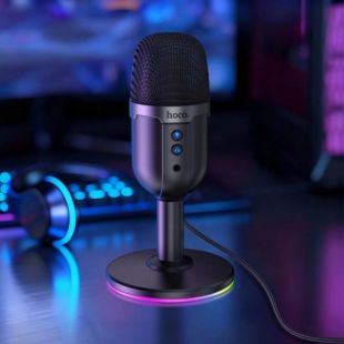 Настільний мікрофон HOCO L25 Bright USB Black