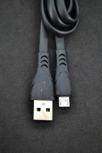 Usb-cable Micro USB 4you Sula black (2.4A, Silicon)