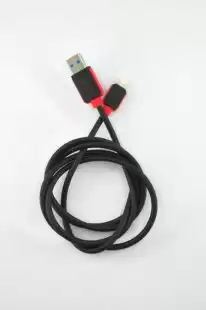 Usb-cable iPhone 5 4you Niagara ( 2.1A, чорний, 1.2м )