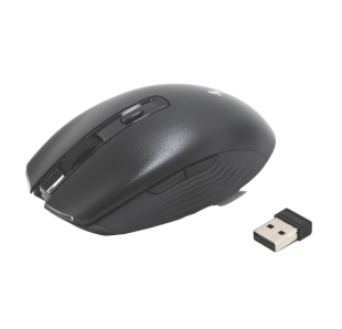Миша бездротова 4you M7 black (Bluetooth 5.0 + 2.4Ггц, 6кн, 800-1600DPI,12міс гар) (від 5шт - 5%)