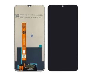 LCD Oppo A15/A15S/C11/C12/C15/16/A16s/A54S з чорним тачскрином одинарний шлейф (М)