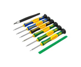 Набор отверток BAKU BK-6000 (Отвёртки:T2,T4,T5,T6,"мерс"2.0,крест1.7, 2 лопатки) (W)