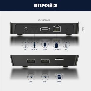 Smart TV X96Q PRO 2/16GB (Allwinner H313,4k, ARM Cortex A53, Android 10.0, 4Core 64bit, Mali G31)