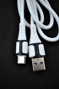 Usb-cable Type-C 4you Oskol (2.1A) white (тех.пак)