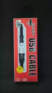 Usb-cable Type-C 4you Telon black (2.1A) (від10шт - 10%)