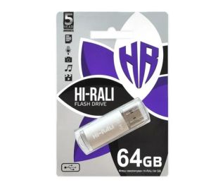 Usb 64Gb Hi-Rali Rocket series Silver