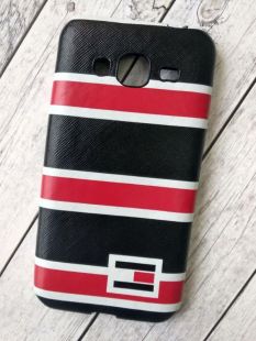Чехол Lenovo A2020 Silicon (плотный) "Tommy Hilfiger" black/red "Акционная цена"