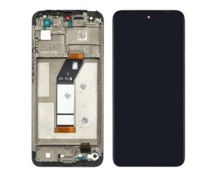 LCD Xiaomi Redmi 10 (2021) із чорним тачскрином + корпусна рамка (М) 