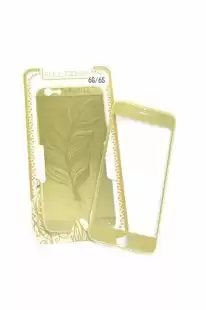 Захисне скло iPhone 6 COLORFUL Gold (2pcs) гравірування feather (перо) l "Акційна ціна"