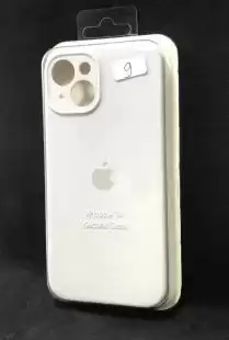 Чохол iPhone 14 Silicon Case original FULL Camera № 9 White ( 4you )