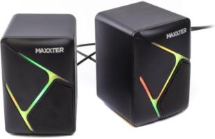 Акустика Maxxter CSP-U004RGB 2.0 (6 Bт) (подсветка) Black