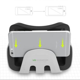 Окуляри вертуальної реальності Shinecon SC-G03B чорно-білі (M) - Ціна Тижня!