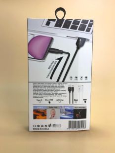 Usb-cable Micro USB 4you Dnister white (2.4A, Silicon Perfect) Нова упаковка! 