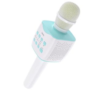 Микрофон-караоке беспроводной HOCO BK5 "Cantando" (Bluetooth 5.0, USB слот, 1-динамик) Blue