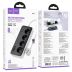 Удлинитель сетевой HOCO AC21 3m (3USB/1 Type-C/4xSocket) Black
